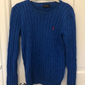 Polo Ralph Lauren cable knit crew neck sweater